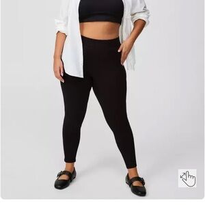 New Torrid Plus Size Black Pocket Full Length Leggings 3X